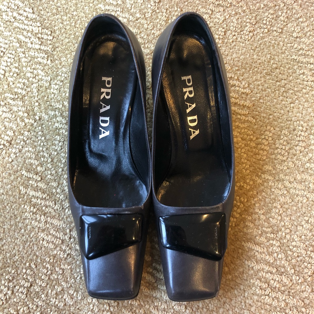 Prada Vintage Calzature Donna Square Toe Heels